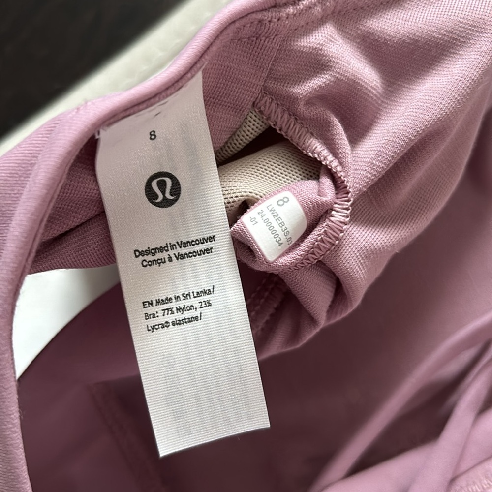 LULULEMON ENERGY BRA IN ROSE BLUSH SZ 8,10 NWT - Picture 9 of 9